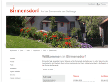 Tablet Screenshot of birmensdorf.ch